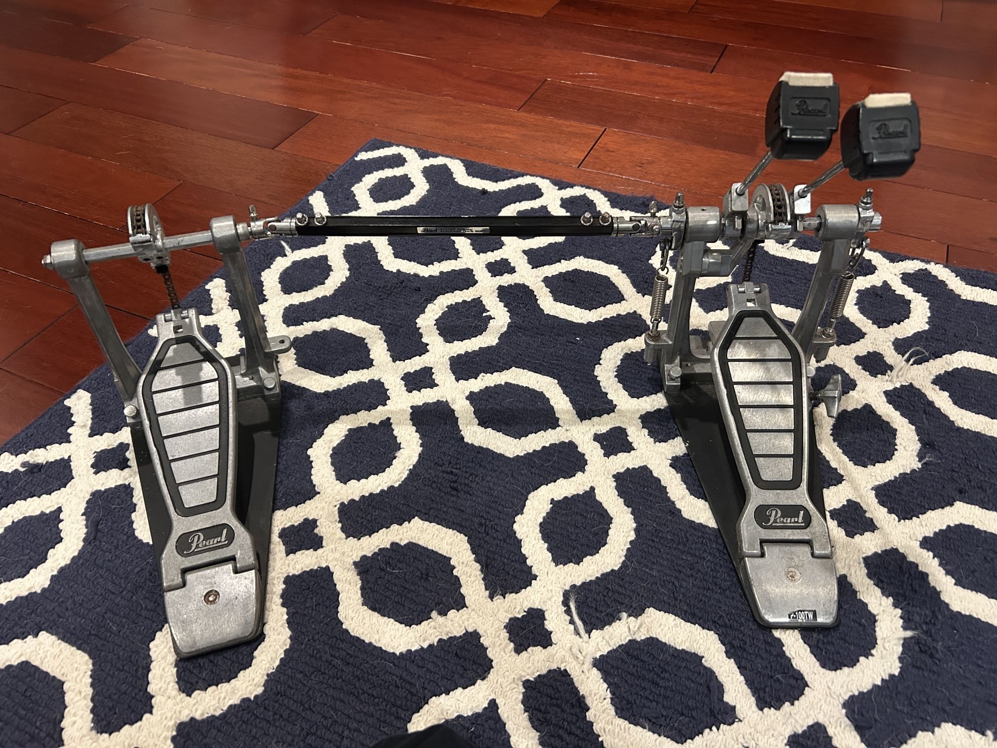 Vintage Pearl Single Chain Double Kick Pedal