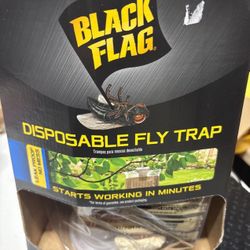15 Packs Black Flag Fly Paper, Insect Trap, Catches All Flying Insects