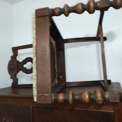 Old Antique Chair   "Two Sturdy Dining Chairs 