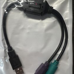 New USB Adapter for Keyboard and Mouse - Built-in USB Controller - Black