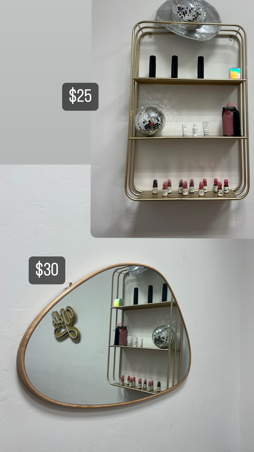 Mirror/ Display Shelf 