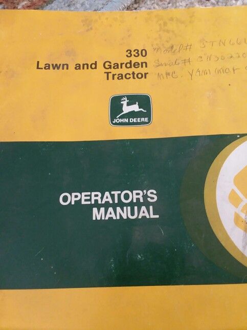 Manual John Deer 330