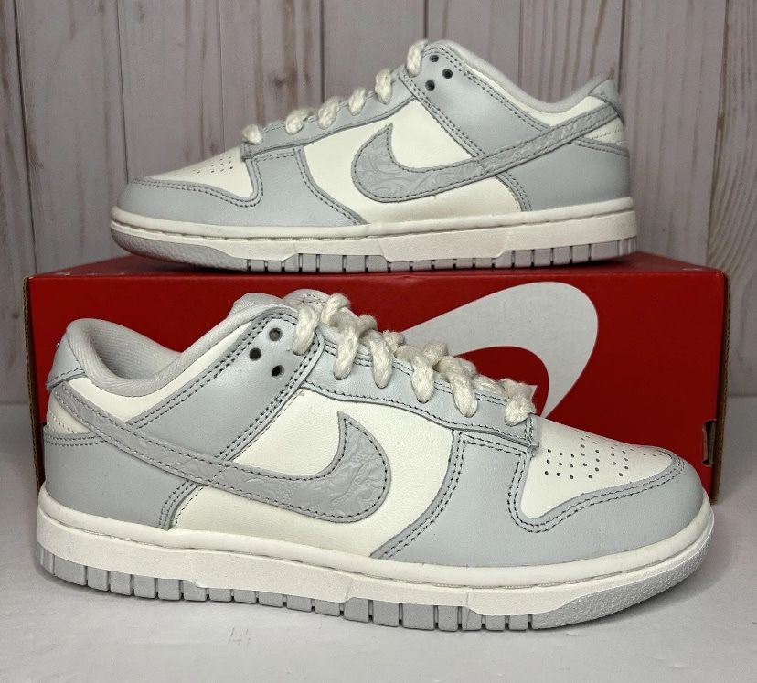 Dunk Low Needlework Grey Fog Size 6 7.5