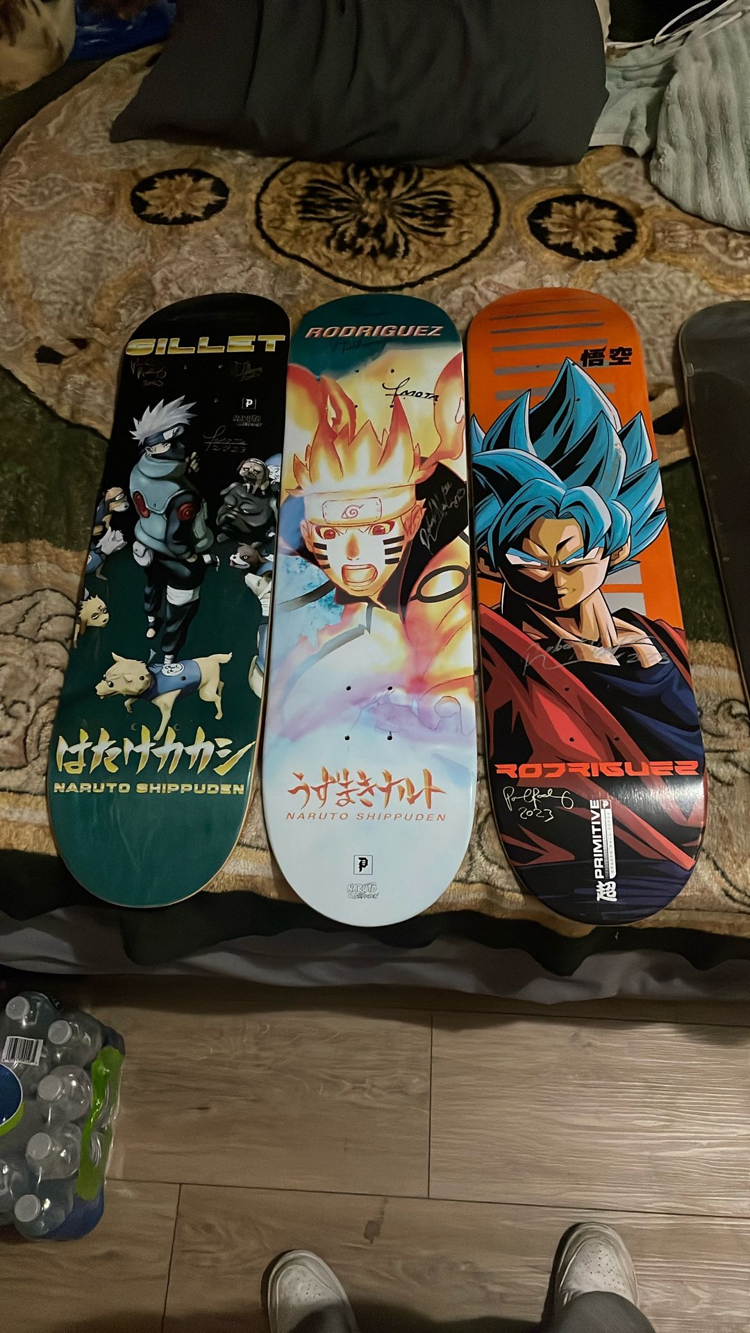 Naruto/DBZ signed boards