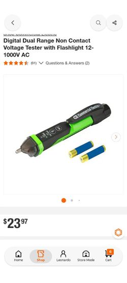 Commercial Electric
Digital Contact Voltage Tester
