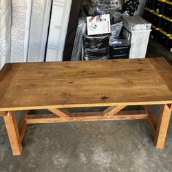 Farmhouse Solid Wood Table