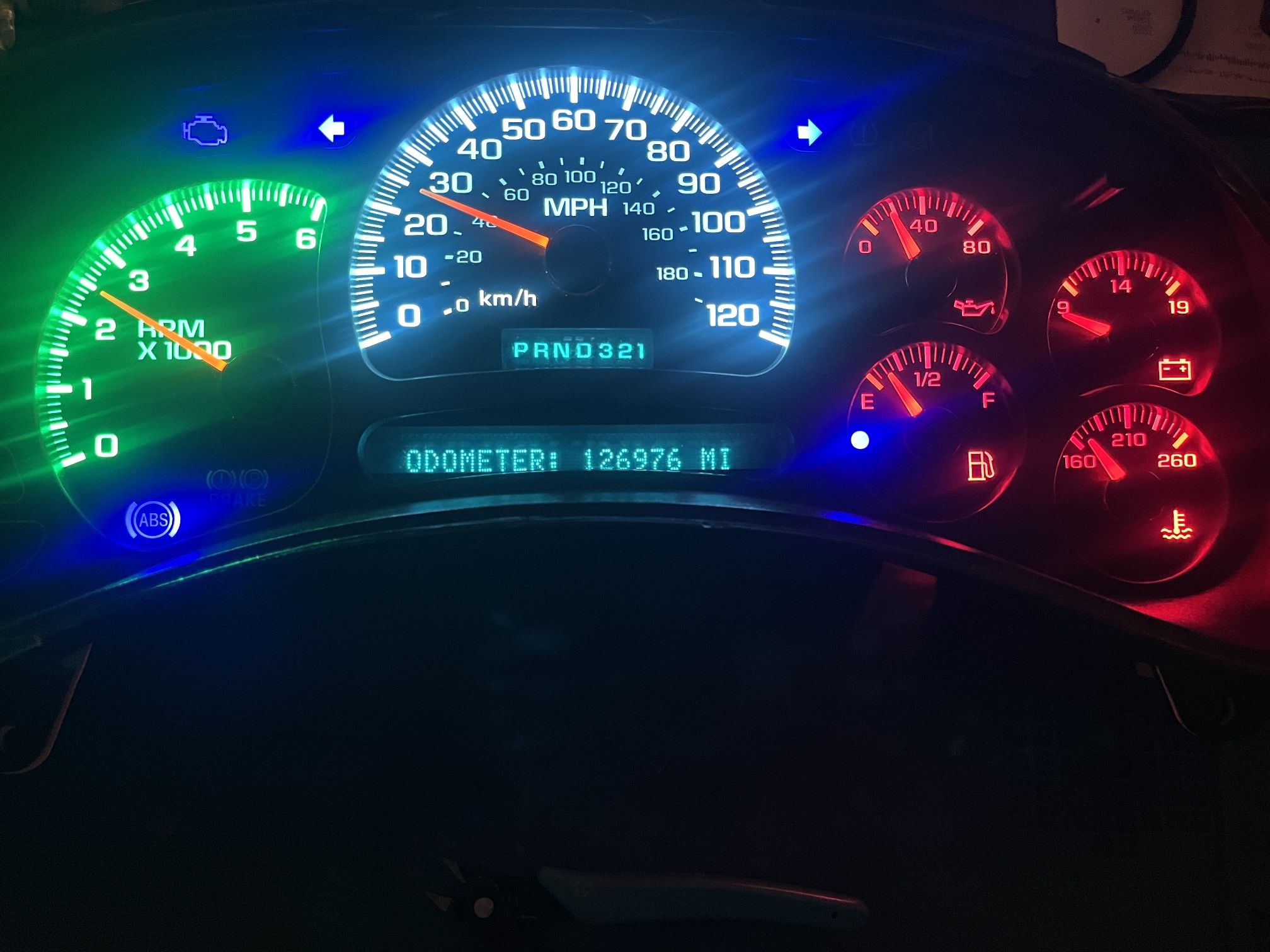 03-06 Silverado, Sierra, Suburban, Tahoe, Yukon, Avalanche Cluster Speedometer Odometer