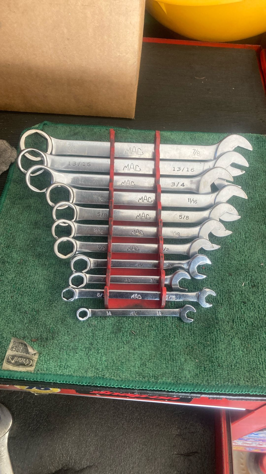 MAC TOOLS WRENCH SET STANDARD 