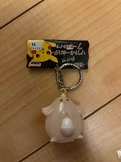 Chansey Pokemon Soft Figure Keychain phosphorescence Banpresto Japan