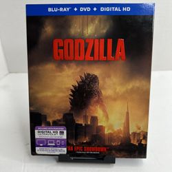 Godzilla (Blu-ray + DVD Combo Pack) with Slipcover. Excellent Condition.