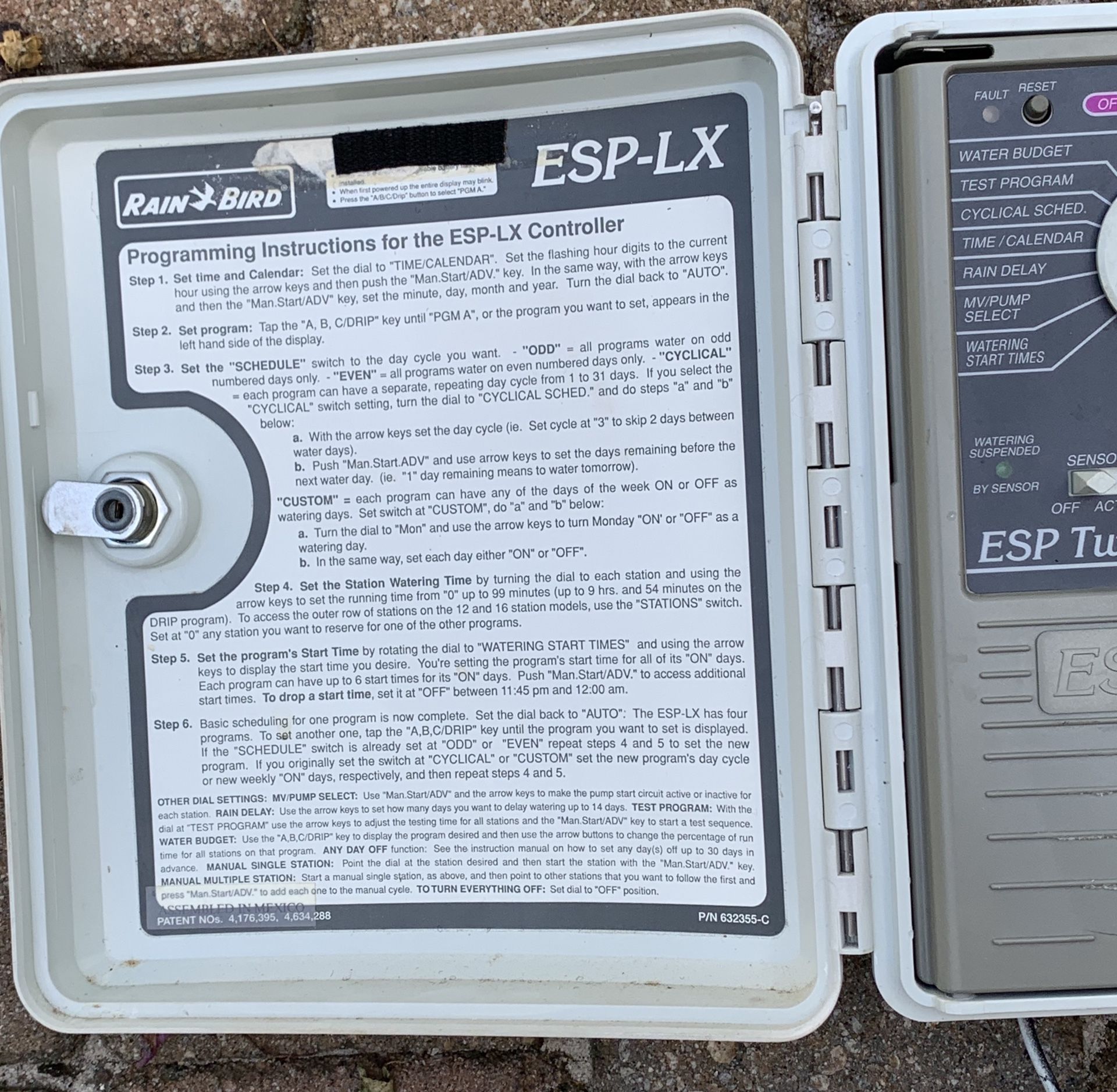 Rainbird ESP 12-LX Plus professional lawn sprinkler controller, irrigation