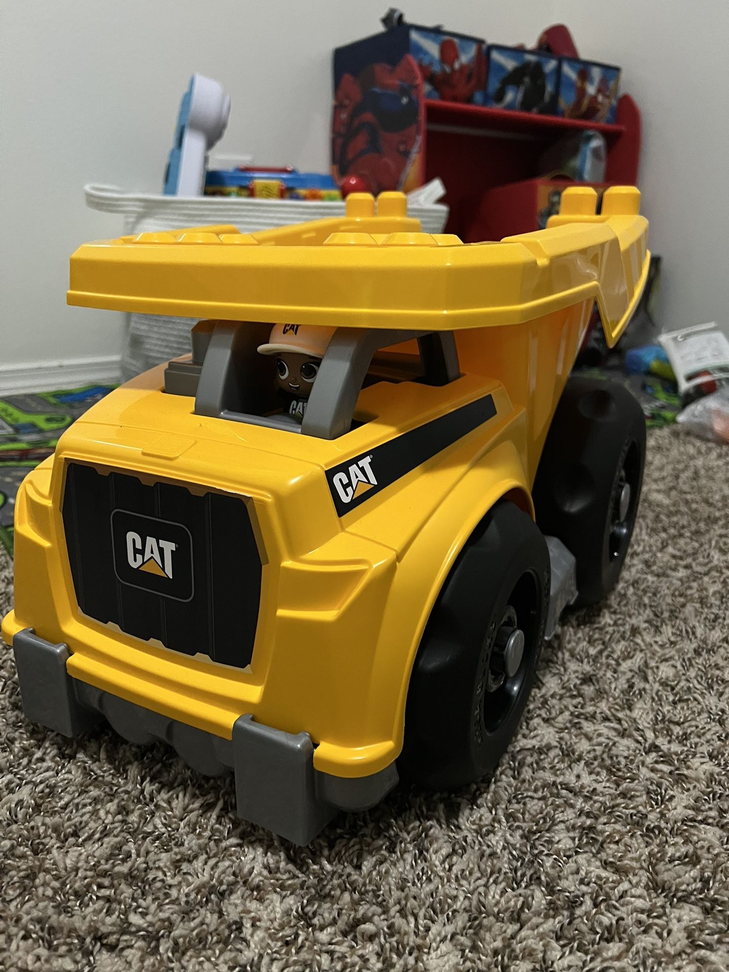 CAT Dumptruck + Lego Blocks Toy