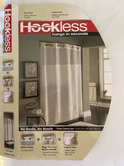 White Waffle Weave Stall Fabric Shower Curtain 