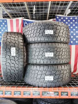 ✅ 4 USED TIRES LT285/60R18 NITTO TERRA GRAPPLER ALL TERRAIN 2856018