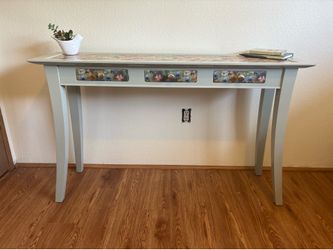 Custom Floral Console / Entryway Table