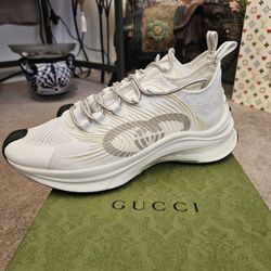 Pre-Owned Gucci Run Technical Knit Interlocking G Women's Sneakers EU38/US8