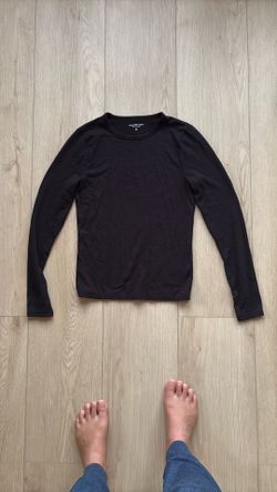 Abercrombie & Fitch Black Long Sleeve Shirt (Womens M)