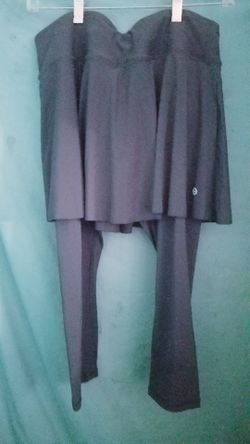 Ladies Bubblelime Charcol Grey Golf Skirt w Attached Leggings Size M New w Tag