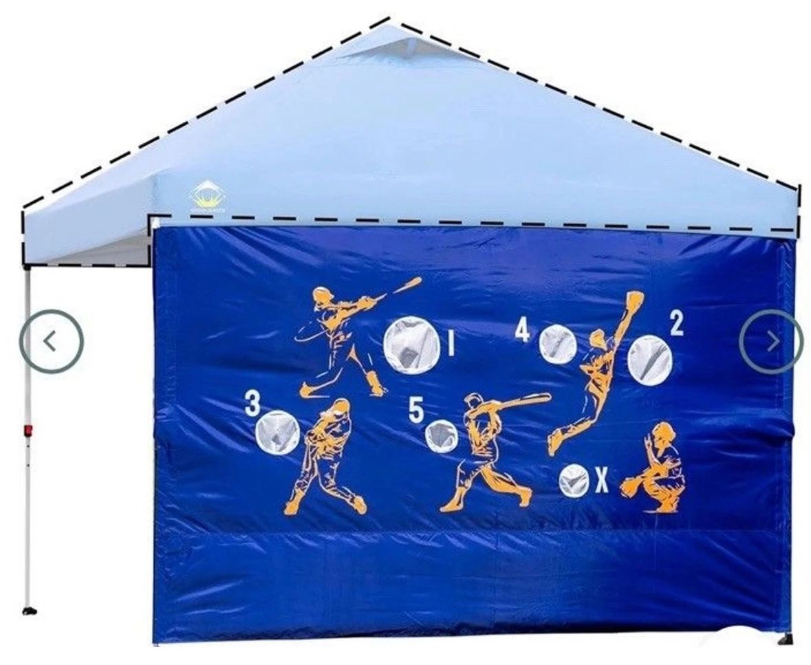 NEW Crown Shades Canopy Sidewall  10x10 Game Wall New