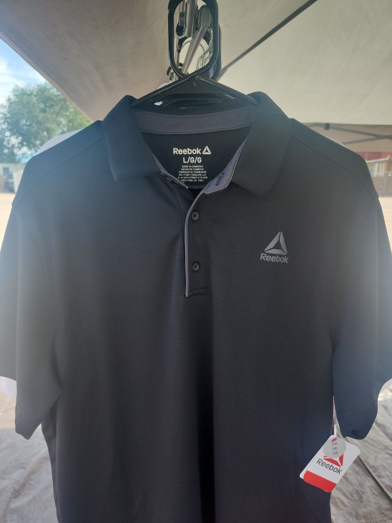 Reebok Men's Black Polo Shirt