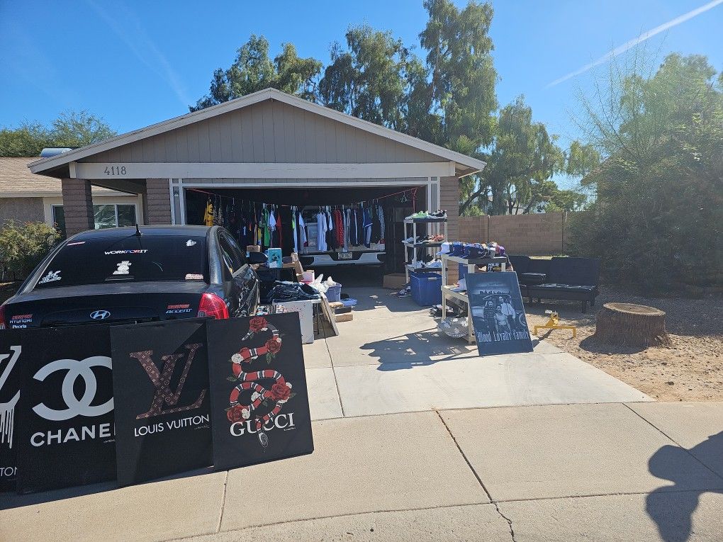 Yard Sale Bags Of Nike Adidas Reebok Champions