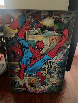 Spiderman Comic Book Canvas