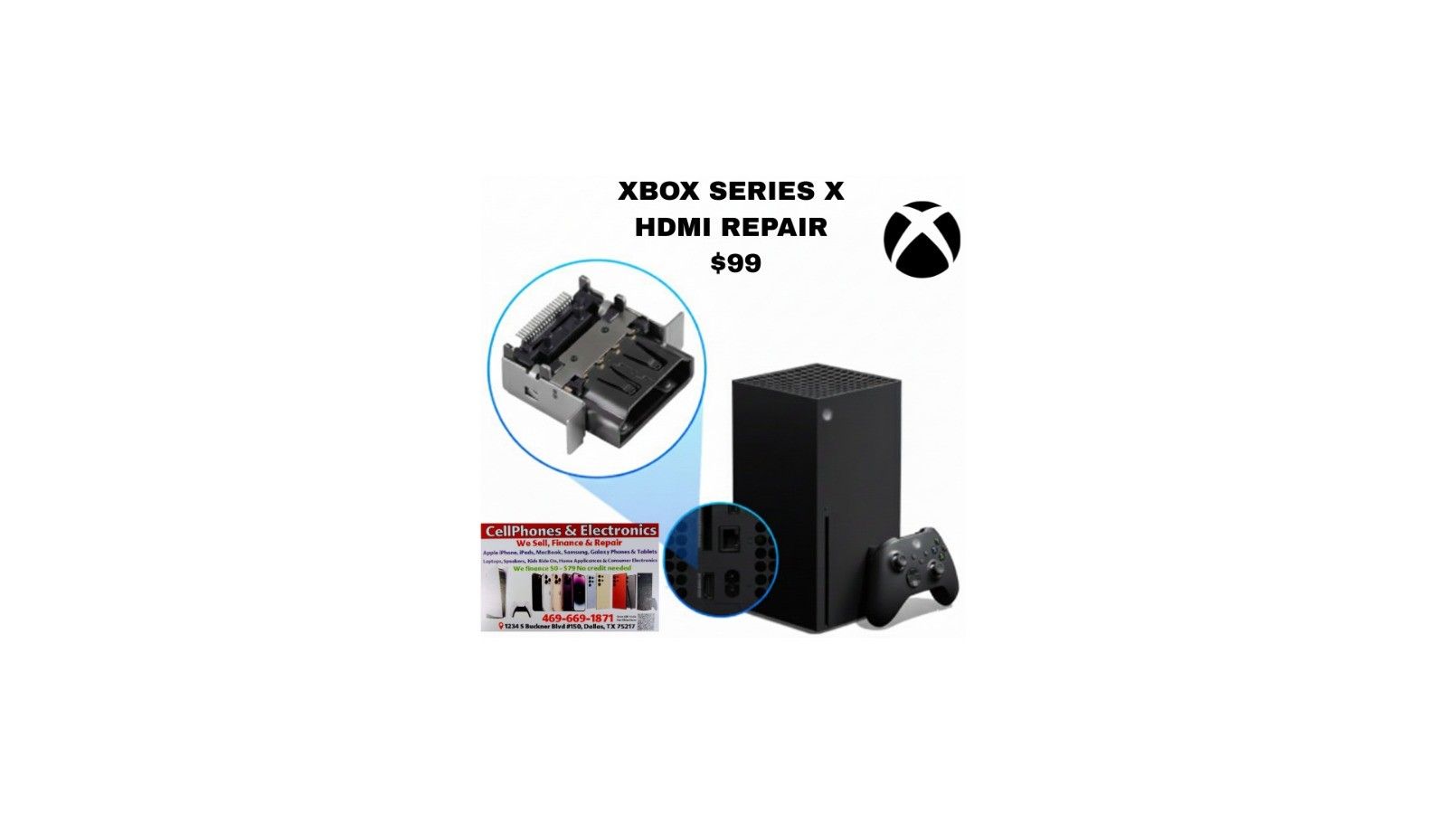 Xbox Series X HDMI Repair $99 Same Day Repair