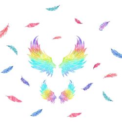 Feather Wings Wall Decals - Brand New