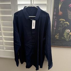 Brand New Men’s Dress Shirt – Navy Blue (3XL