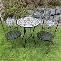 New Metal Tile Bistro Set