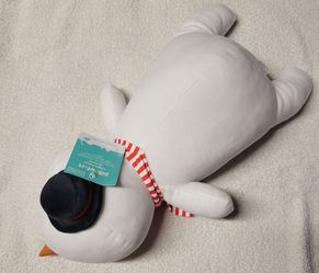 Pillowfort Weighted Plush Sensory Snowman Winter Holiday 3 lbs 21" x 11" NEW