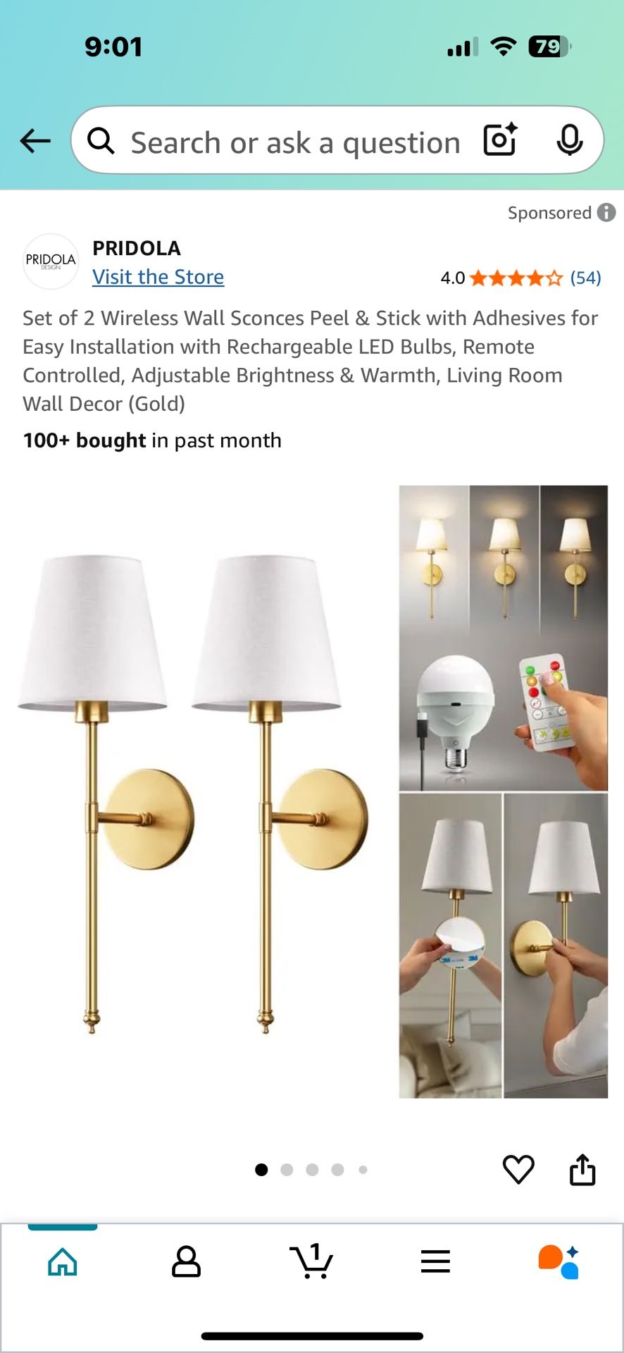 WIRELESS LIGHTING By PRIDOLA DESIGN $50