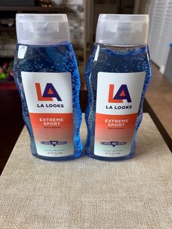L.A. Looks Extreme Sport Tri-Active Hold Gel in blue 2 Bottles