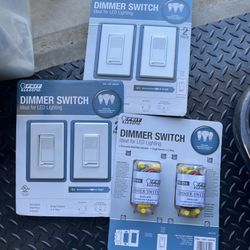 (Lot of 3) Led light switches  ,dimmable 