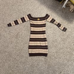 FB County Striped Knit Sweater Dress 🤎