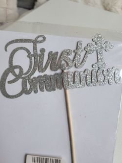 First Communion Cake Topper