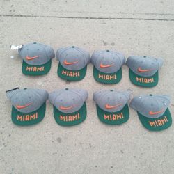 Vintage 90s Miami Hurricanes Nike Team Sports  SnapBack Hat Cap $150 For All 