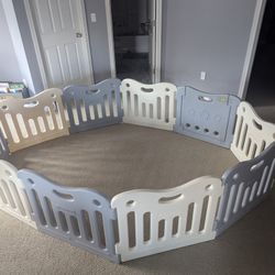 Baby Care Playpen with Baby Gate