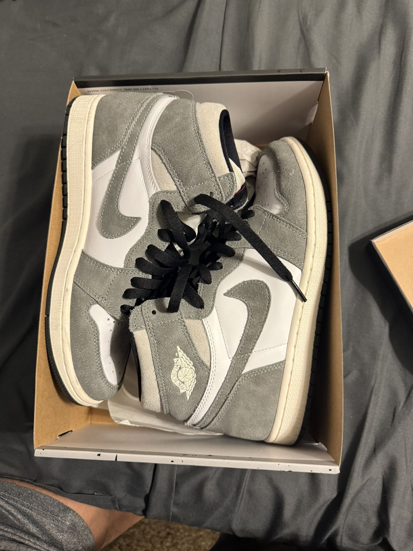 Nike Jordan 1 High Washed Black Size 8M