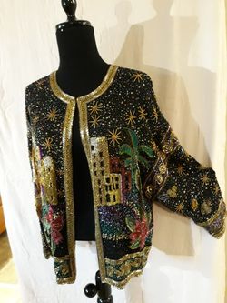 Beaded jacket, NEW,with tags, S/M