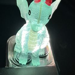 Mini Green Glitter ✨ Dragón 🐉 With Heart ❤️  Scales 