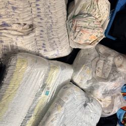 Bags Of new diapers !!