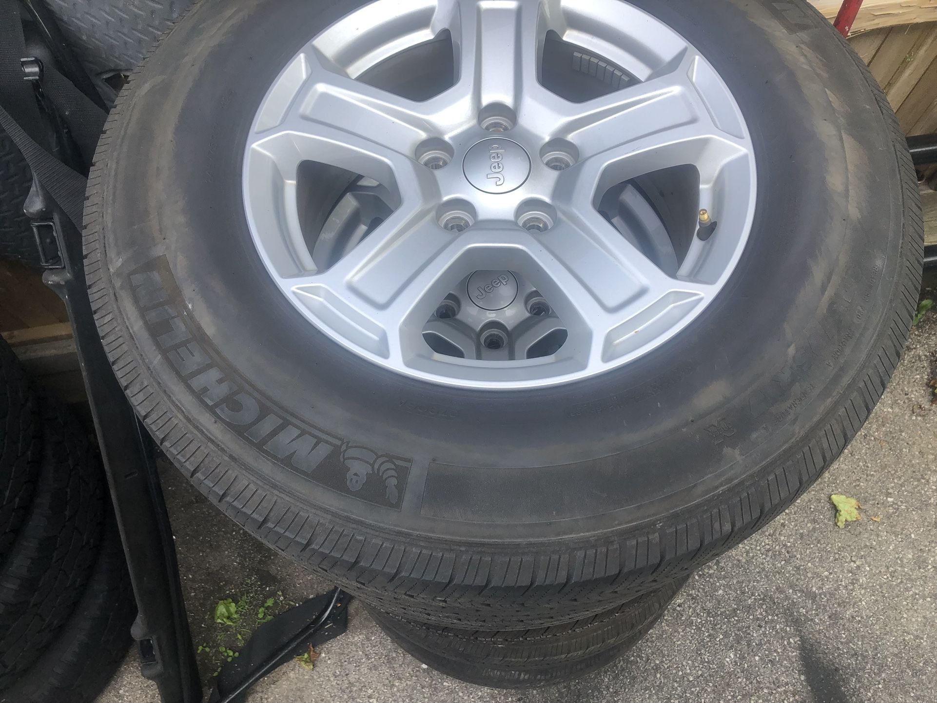 Oem Jeep Wheels And Tires. for Sale in Malverne, NY OfferUp