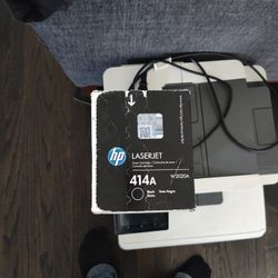 Hp Laser Jet Printer And New Black Ink