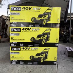 RYOBI 40V HP Brushless 20 in. Cordless Battery Walk Behind Push Mower with 6.0 Ah Battery and Charger