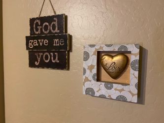 God and Heart Wall Decor