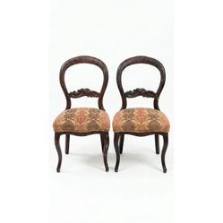 Carved Victorian Side Chairs (Set of 2)