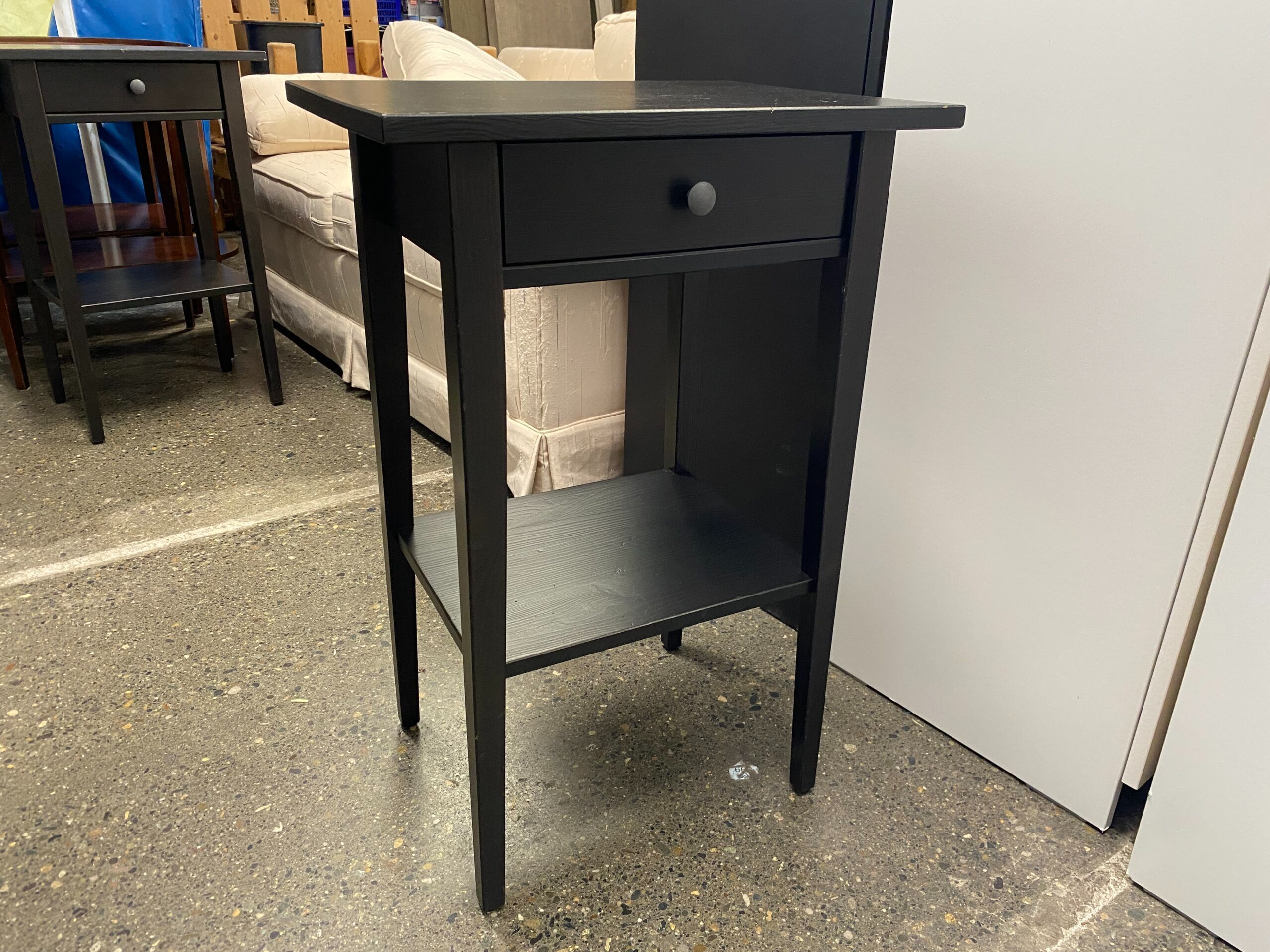 IKEA Hemnes Small Black Nightstand