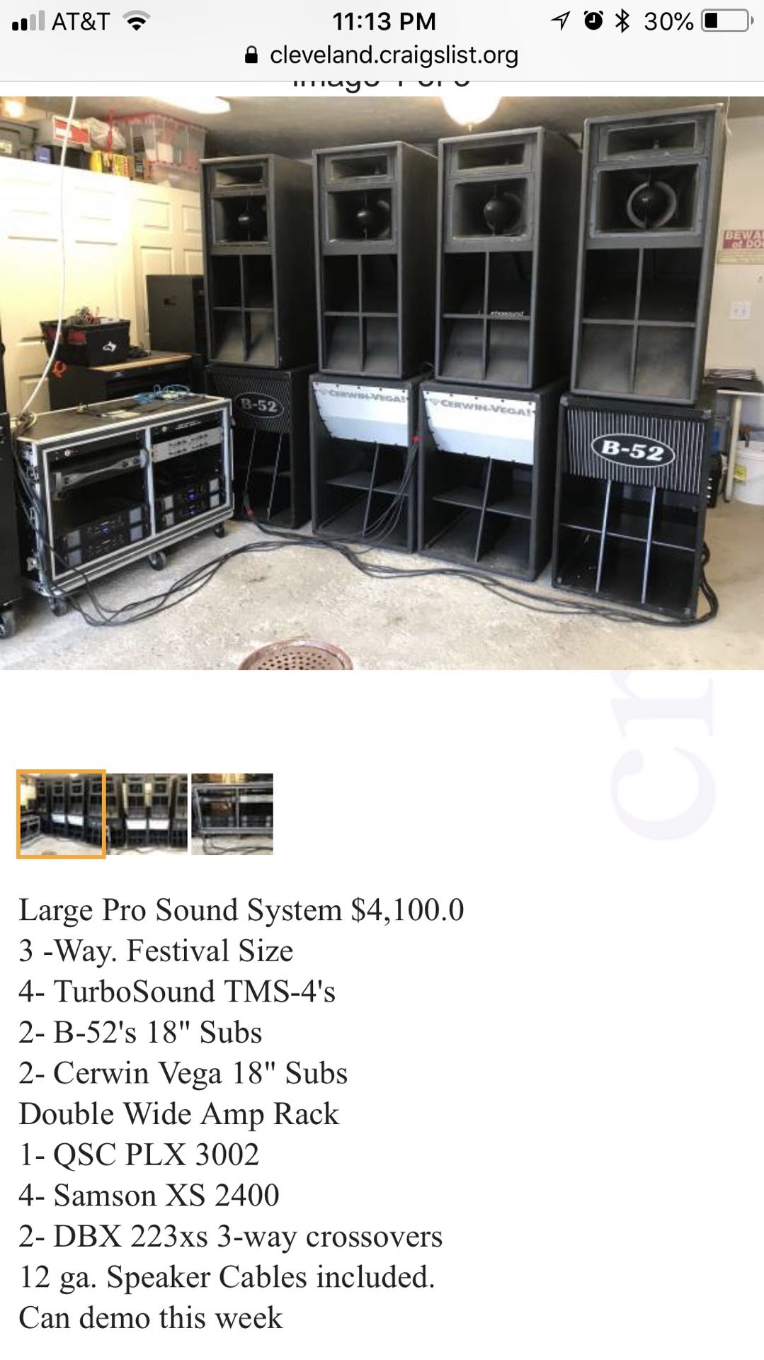 B-52’s / Cerwin Vega Subs (4)