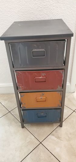 Metal side table